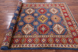 Multi-Color Kazak 6 X 9 Rug - Golden Nile