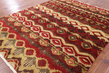Ikat Handmade Wool Area Rug - 8' 1" X 10' 1" - Golden Nile