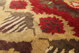 Ikat Handmade Wool Area Rug - 8' 1" X 10' 1" - Golden Nile