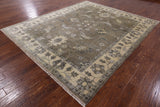 Oushak Hand Knotted Rug - 8' 1" X 9' 6" - Golden Nile