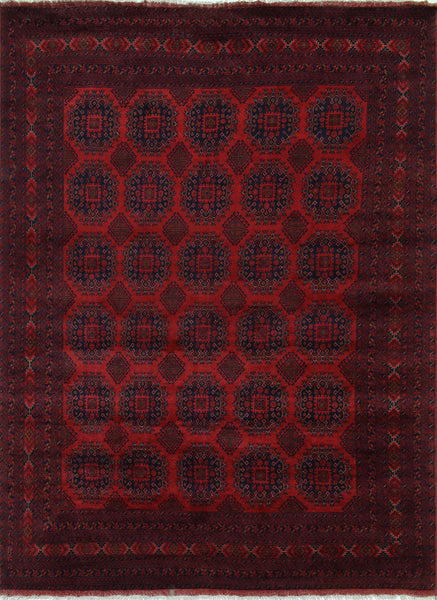 Oriental Wool On Wool Red Beljik Rug 8 X 11 - Golden Nile