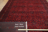 Red Oriental Beljik 8 X 11 Wool On Wool Rug - Golden Nile