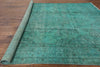 10 X 13 Green Oriental Over-dyed Rug - Golden Nile