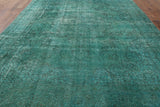 10 X 13 Green Oriental Over-dyed Rug - Golden Nile