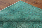 10 X 13 Green Oriental Over-dyed Rug - Golden Nile