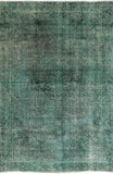 7 X 11 Green Over-dyed Rug - Golden Nile