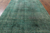 7 X 11 Green Over-dyed Rug - Golden Nile