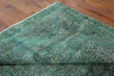 7 X 11 Green Over-dyed Rug - Golden Nile