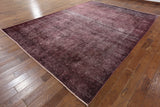 Overdyed Purple 9 X 13 Rug - Golden Nile