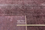 Overdyed Purple 9 X 13 Rug - Golden Nile