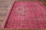 Over-dyed Pink Rug 9 X 12 - Golden Nile