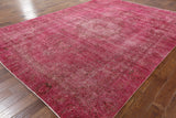 Over-dyed Pink Rug 9 X 12 - Golden Nile