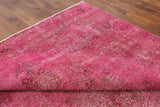 Over-dyed Pink Rug 9 X 12 - Golden Nile