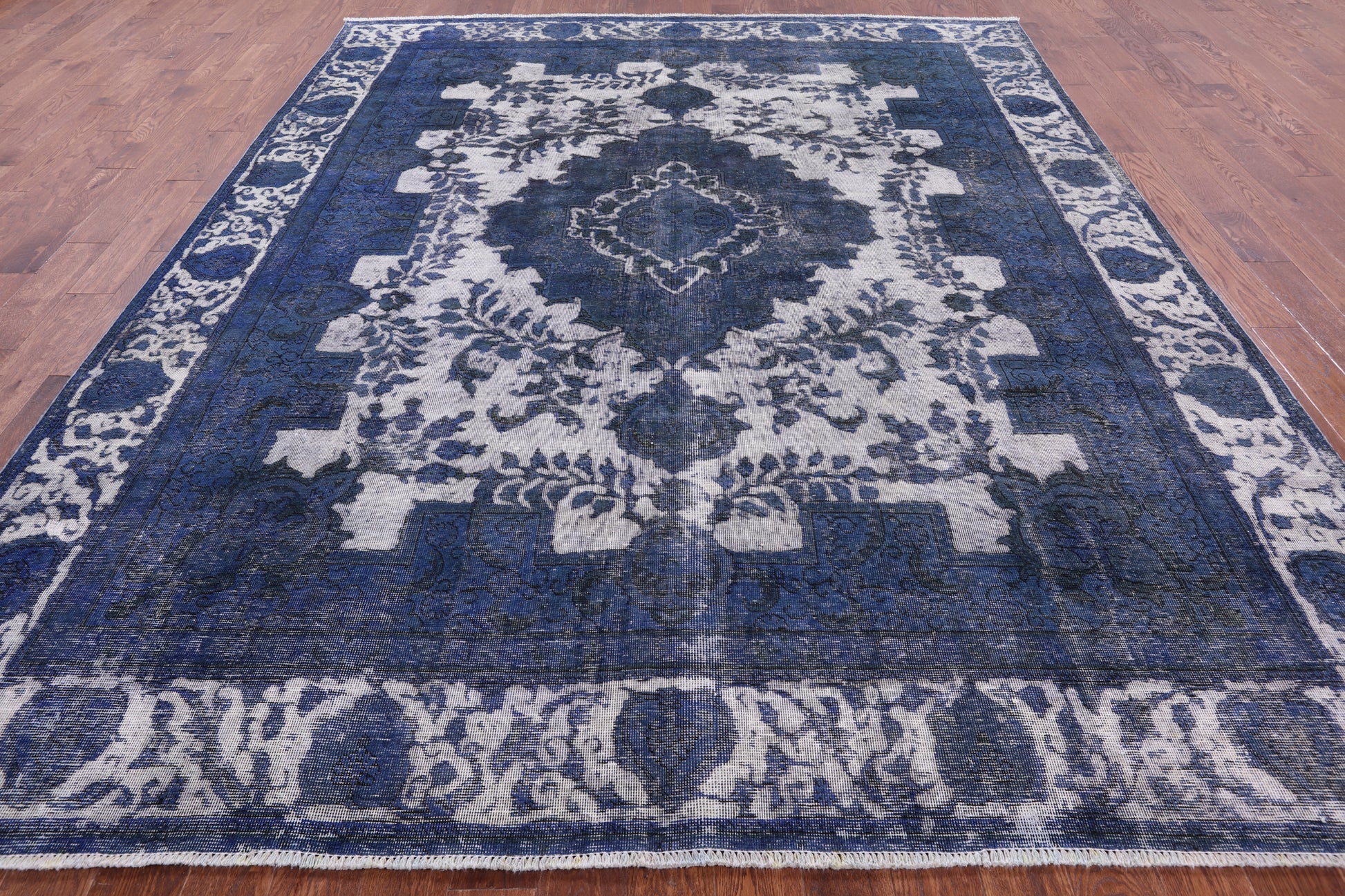 Persian Overdyed Handmade Wool Rug - 9' 5" X 11' 10" - Golden Nile