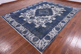 Persian Overdyed Handmade Wool Rug - 9' 5" X 11' 10" - Golden Nile