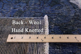 Persian Overdyed Handmade Wool Rug - 9' 5" X 11' 10" - Golden Nile