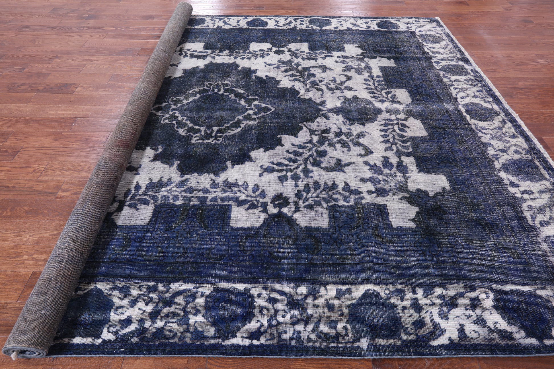 Persian Overdyed Handmade Wool Rug - 9' 5" X 11' 10" - Golden Nile