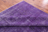 Purple Persian Overdyed Hand Knotted Wool Rug - 10' 2" X 12' 9" - Golden Nile