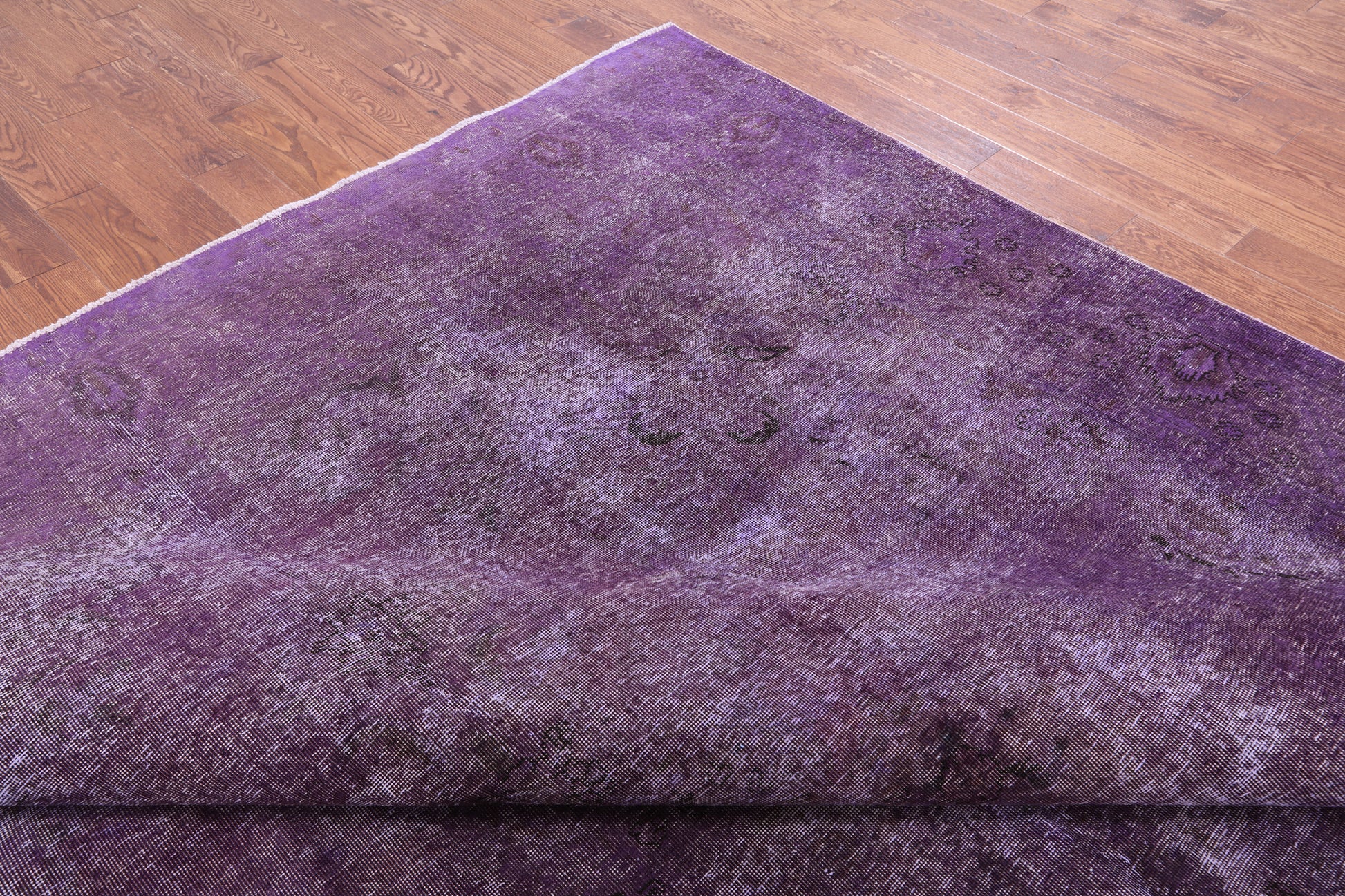Purple Persian Overdyed Hadmade Wool Rug - 9' 8" X 12' 7" - Golden Nile