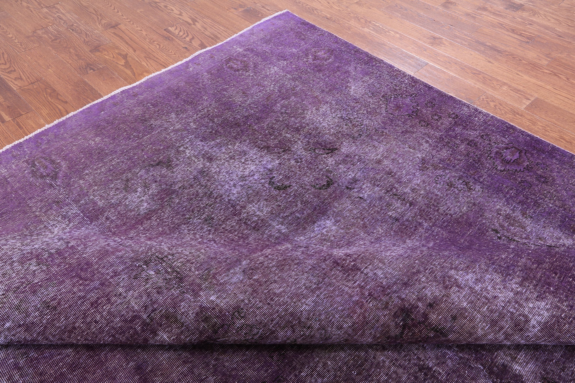 Purple Persian Overdyed Hadmade Wool Rug - 9' 8" X 12' 7" - Golden Nile