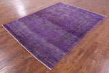 Persian Overdyed Veg Dyed Handmade Wool Rug - 6' 7" X 8' 10" - Golden Nile