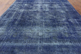 Blue Vintage Over-dyed 10 X 13 Rug - Golden Nile