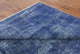 Blue Vintage Over-dyed 10 X 13 Rug - Golden Nile