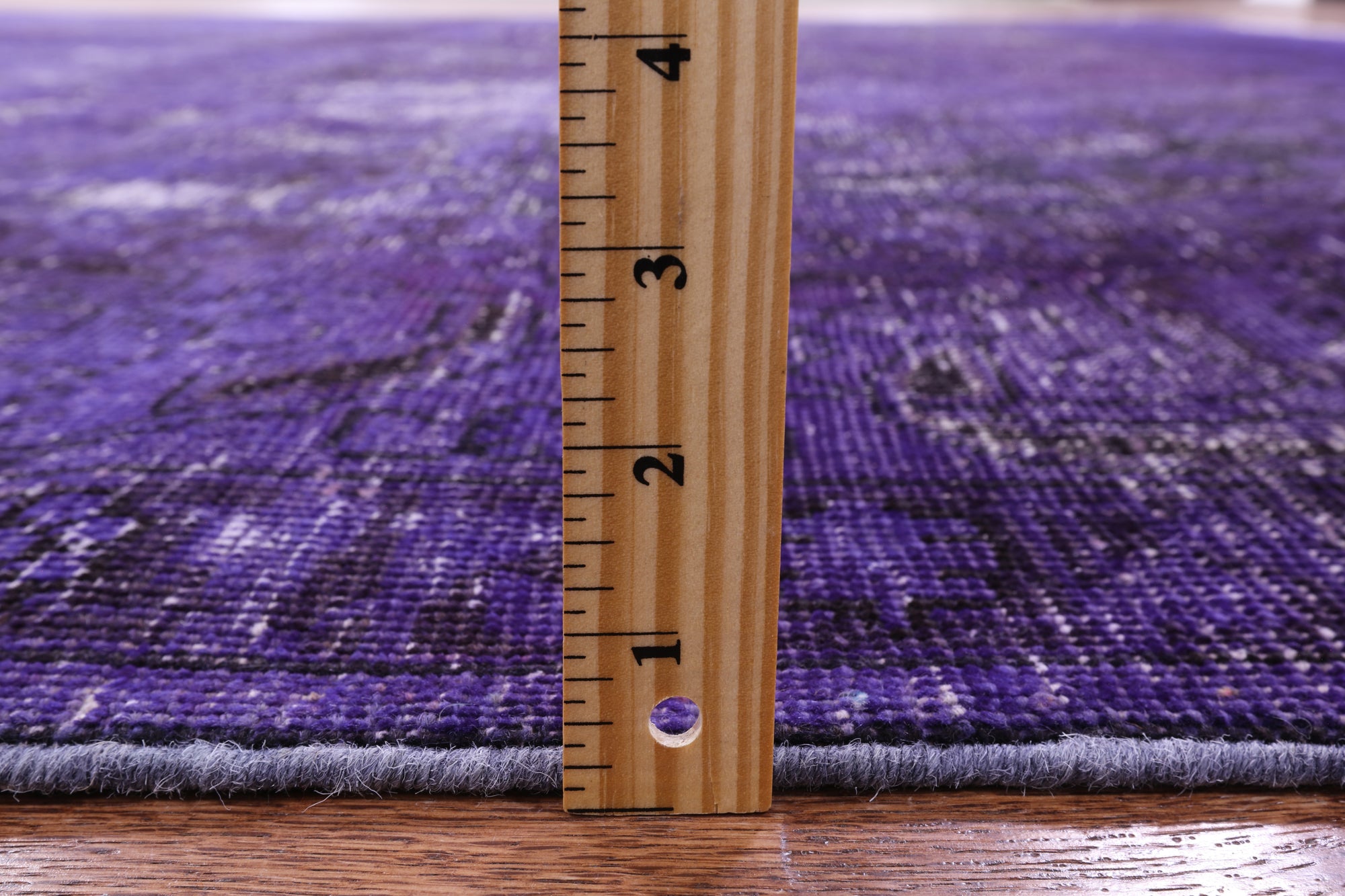 Purple Persian Overdyed Handmade Wool Rug - 9' 7" X 12' 10" - Golden Nile
