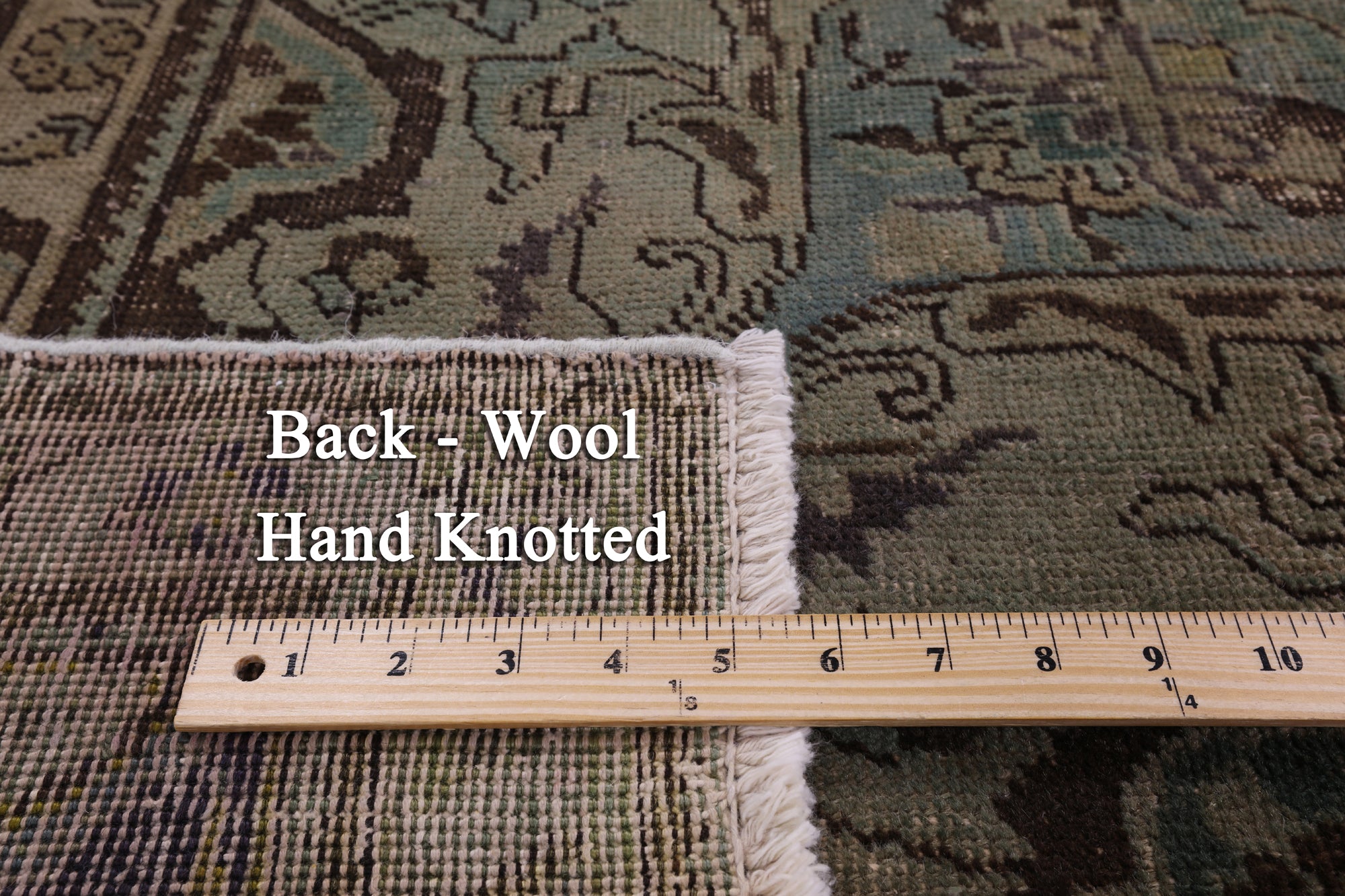 Persian Overdyed Hand Knotted Wool Rug - 9' 2" X 12' 9" - Golden Nile