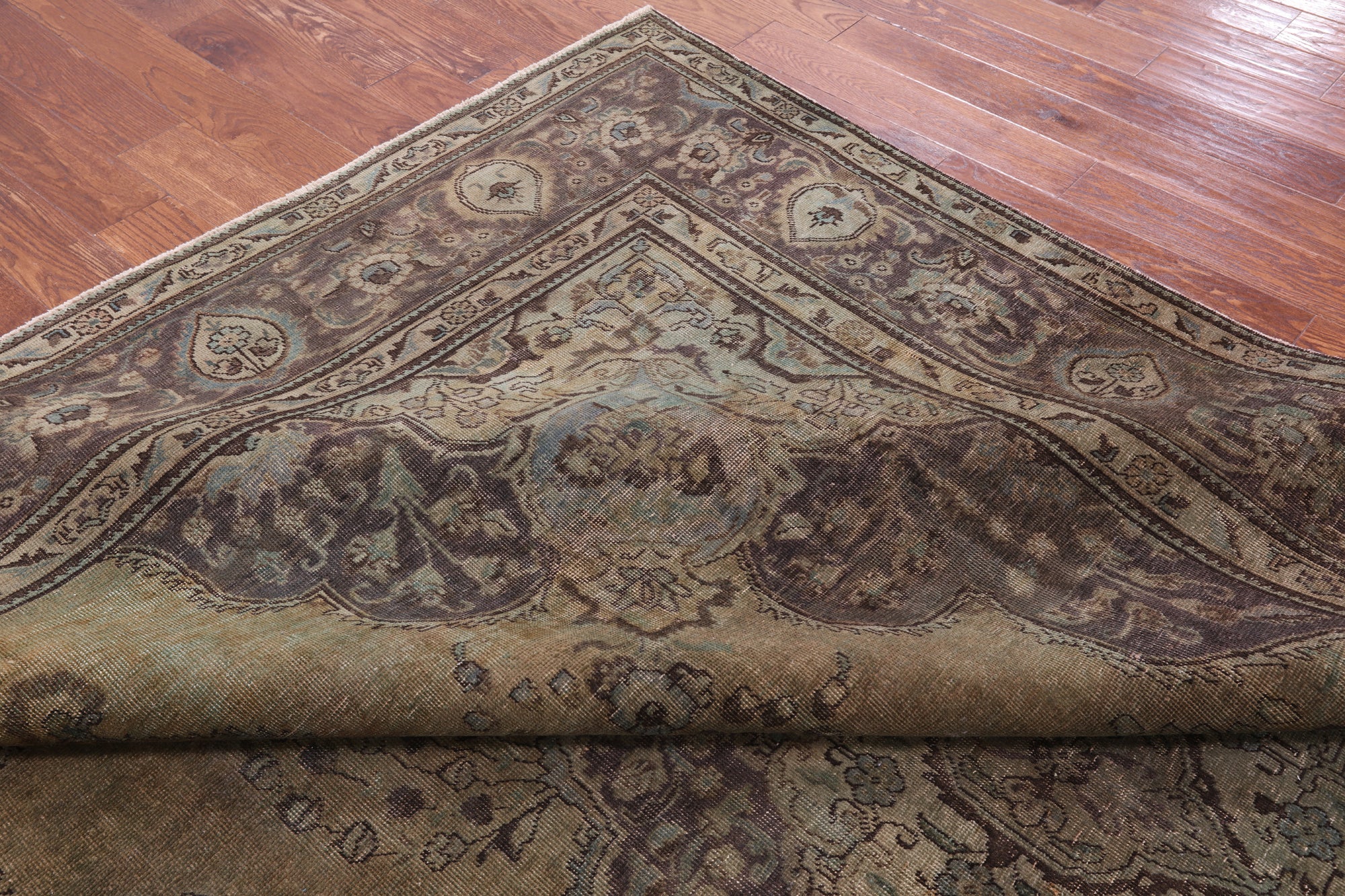 Persian Overdyed Hand Knotted Wool Rug - 9' 2" X 12' 9" - Golden Nile