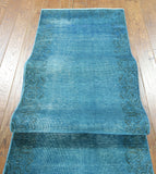 Runner Overdyed Oriental Rug 3 X 19 - Golden Nile