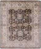 Turkish Oushak Handmade Wool Rug - 8' 1" X 9' 9" - Golden Nile