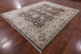 Turkish Oushak Handmade Wool Rug - 8' 1" X 9' 9" - Golden Nile