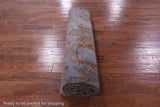 Blue Full Pile Overdyed Hand Knotted Wool Rug - 8' 10" X 11' 8" - Golden Nile