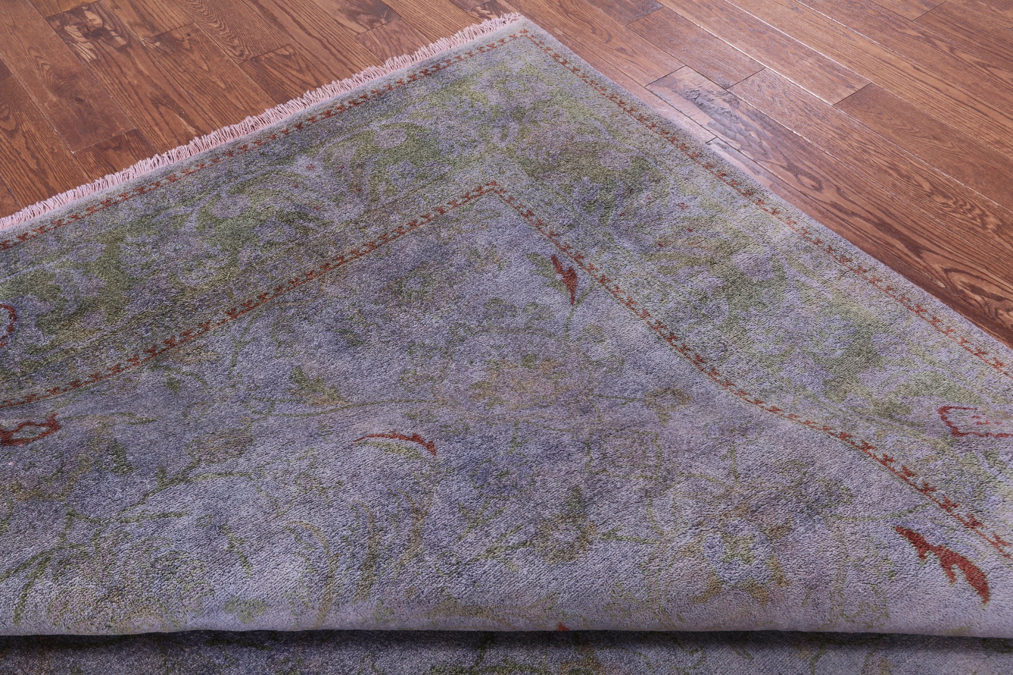 Full Pile Overdyed Hand Knotted Wool Rug - 8' 4" X 10' 6" - Golden Nile