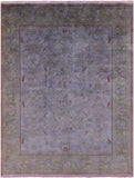 Full Pile Overdyed Hand Knotted Wool Rug - 8' 4" X 10' 6" - Golden Nile