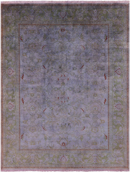 Full Pile Overdyed Hand Knotted Wool Rug - 8' 4" X 10' 6" - Golden Nile
