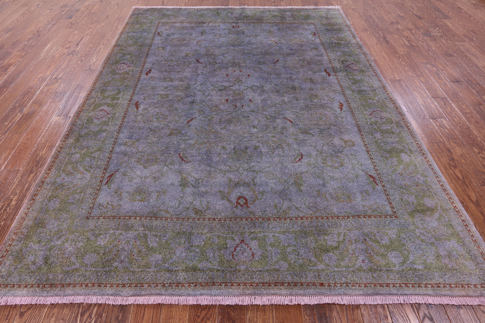 Full Pile Overdyed Hand Knotted Wool Rug - 8' 4" X 10' 6" - Golden Nile