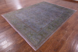 Full Pile Overdyed Hand Knotted Wool Rug - 8' 4" X 10' 6" - Golden Nile