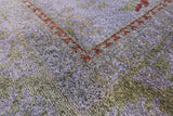 Full Pile Overdyed Hand Knotted Wool Rug - 8' 4" X 10' 6" - Golden Nile