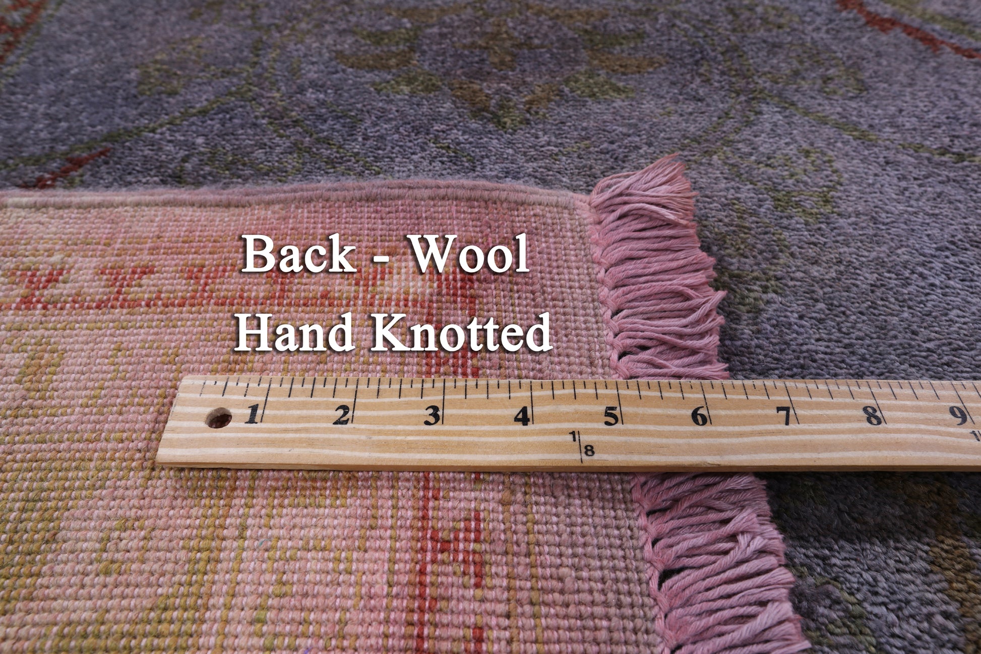 Full Pile Overdyed Hand Knotted Wool Rug - 8' 4" X 10' 6" - Golden Nile