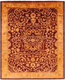 Full Pile Overdyed Hand Knotted Wool Rug - 8' 1" X 9' 6" - Golden Nile