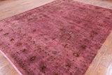 Overdyed Hand Knotted Wool Area Rug - 8' 10" X 11' 8" - Golden Nile