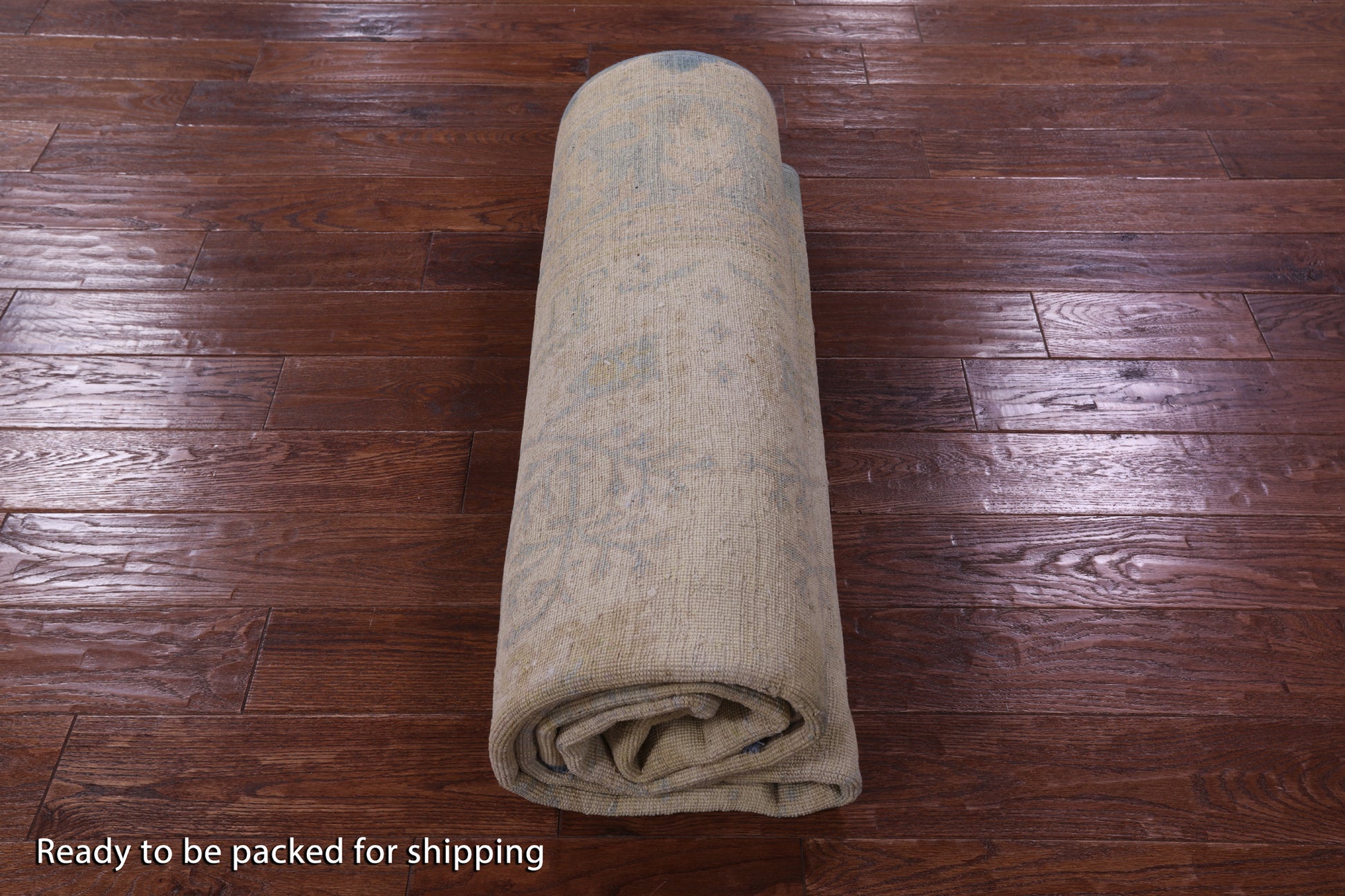 Blue Full Pile Overdyed Handmade Wool Rug - 6' 2" X 9' 2" - Golden Nile