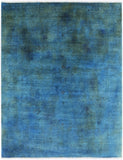 9' X 11' 8" Overdyed Hand Knotted Area Rug - Golden Nile