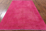 Peshawar Overdyed Handmade Pink Rug 6 X 10 - Golden Nile