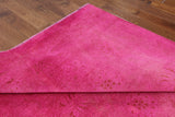 Peshawar Overdyed Handmade Pink Rug 6 X 10 - Golden Nile