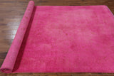 Peshawar Overdyed Handmade Pink Rug 6 X 10 - Golden Nile