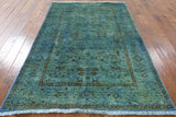 Oriental Handmade Persian Full Pile Overdyed Area Rug 5 X 8 - Golden Nile