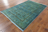 Oriental Handmade Persian Full Pile Overdyed Area Rug 5 X 8 - Golden Nile